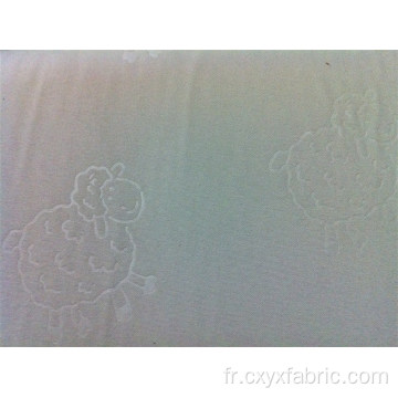 tissu de polyester en relief pour le drap de lit
